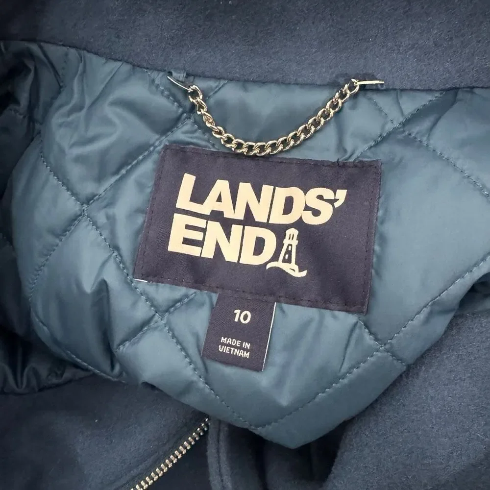 Lands End Insulated Wool Coat 10